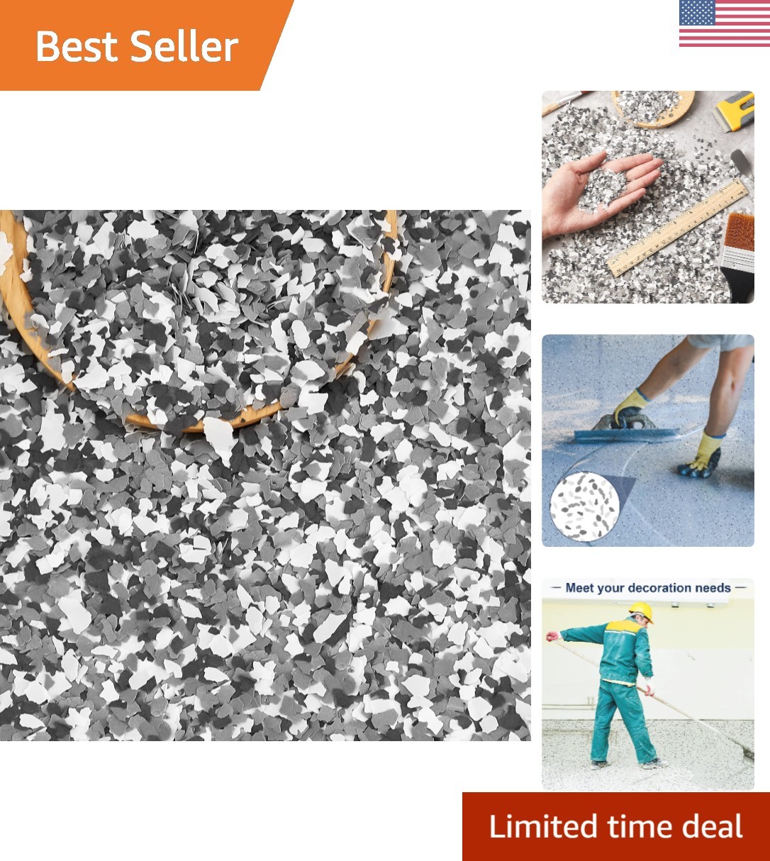 Lightweight Decorative Paint Flakes – Versatile Floor Coatings for Home & Garage
