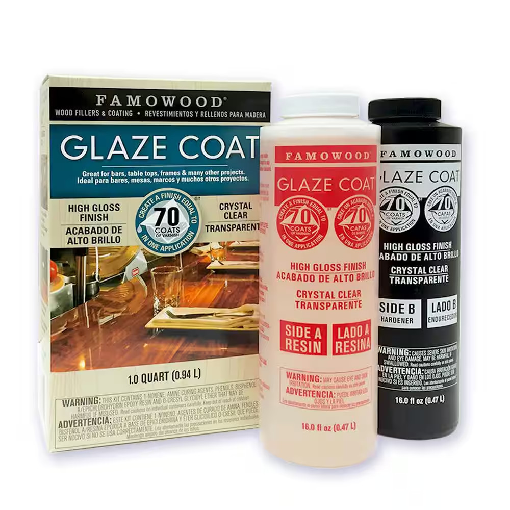 1 Qt. Glaze Coat Clear Epoxy Kit