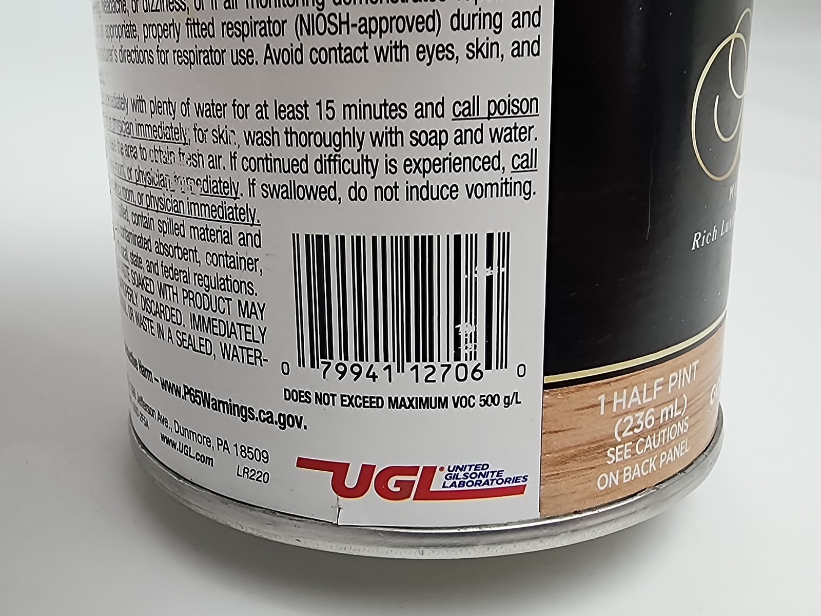 ZAR Interior Oil Base Multi-Surface Stain Golden Sunset 127 1/2 Pint (236 mL)