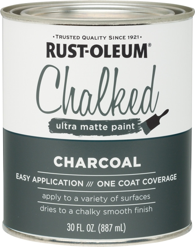 Rust-Oleum 285144 Ultra Matte Interior Chalked Acrylic Paint 30 oz, 30 Fl Oz