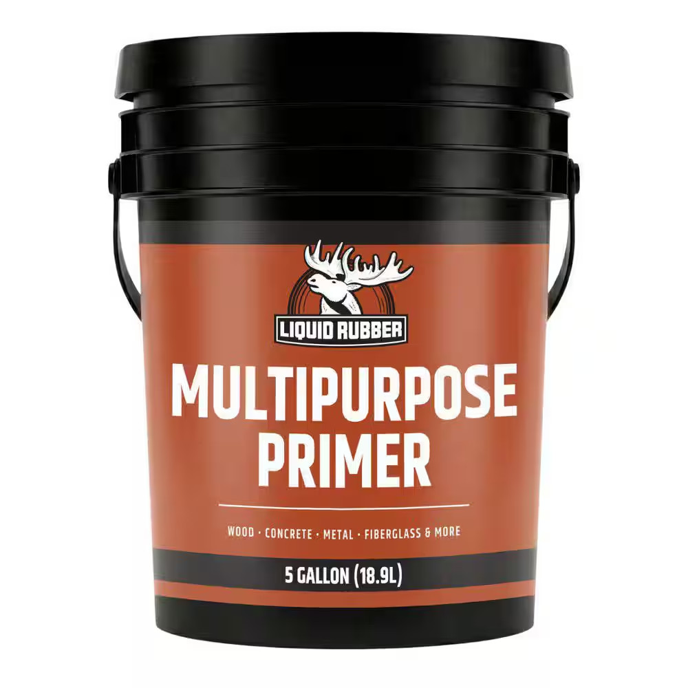 Multi-Purpose Primer 5 Gal. Fast-Drying Water-Based Interior/Exterior Primer for