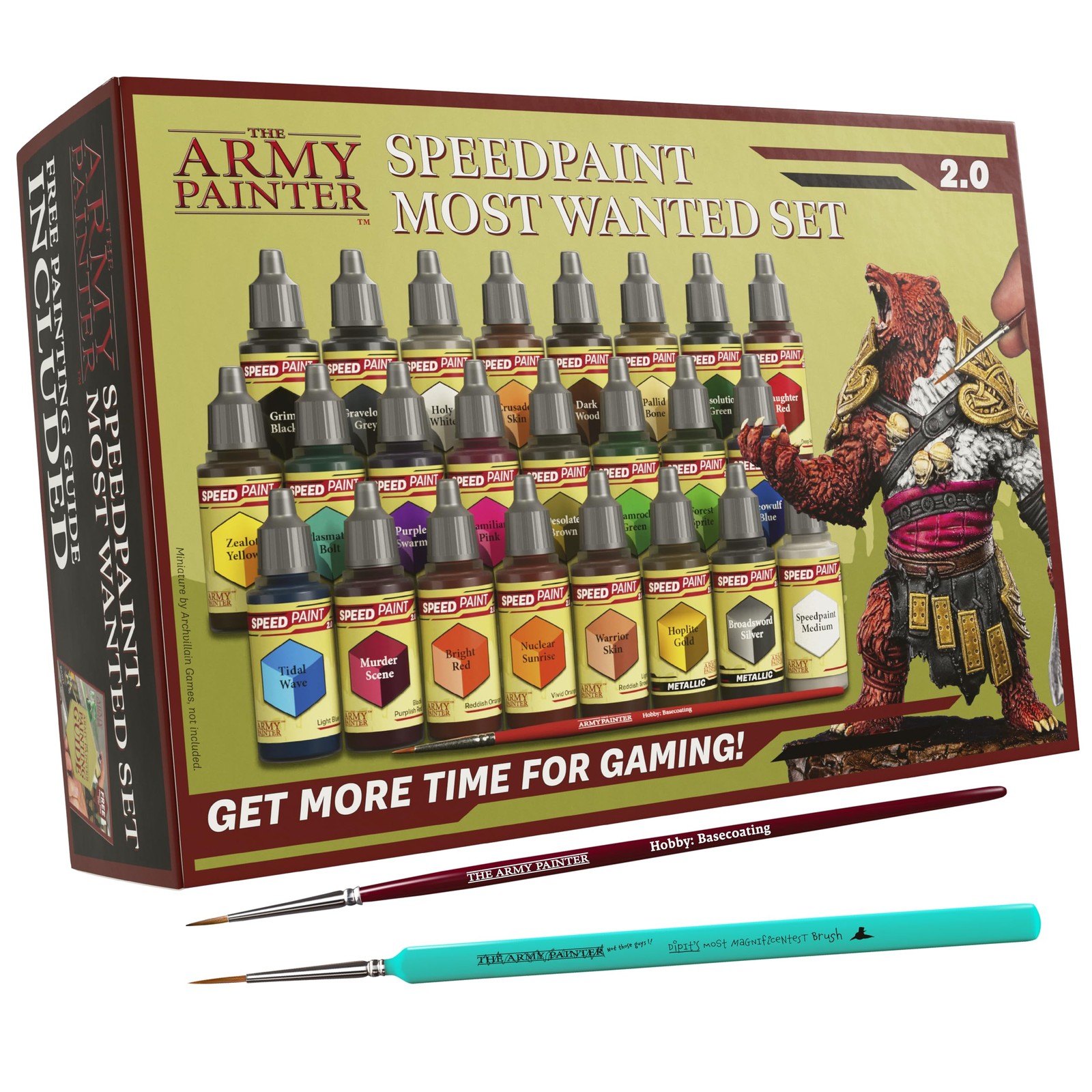 Speedpaint 2.0 Most Wanted Combo, Acrylic Contrast Set with 24 Dropper Bottle…