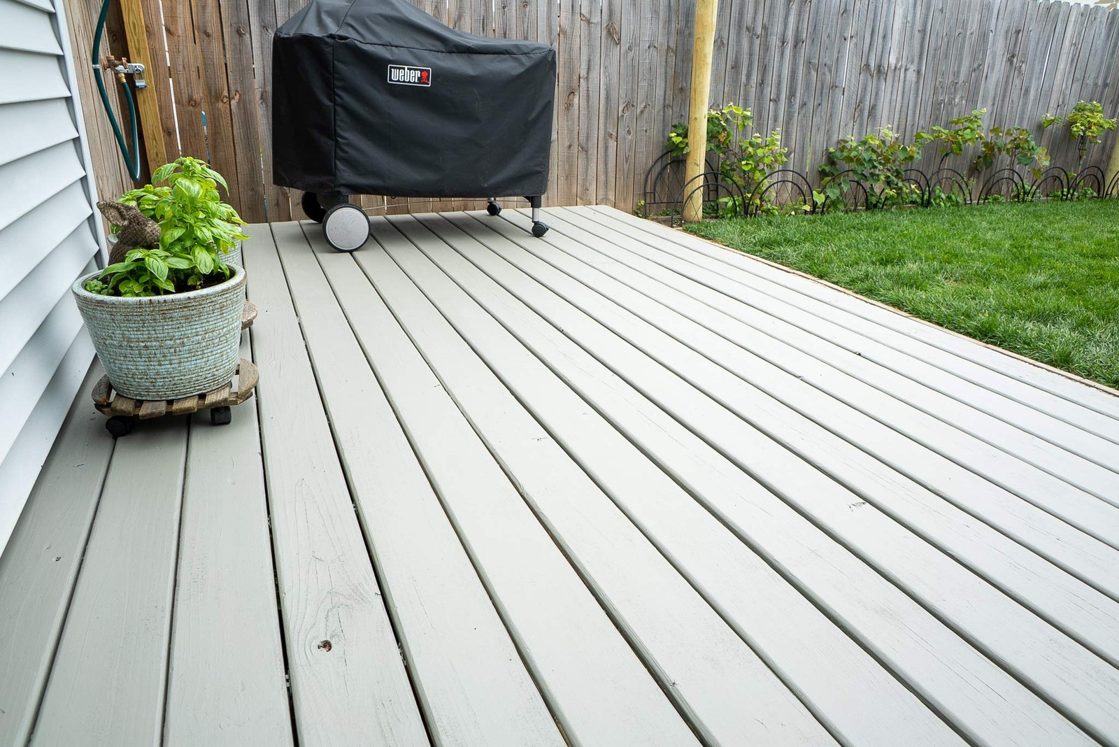 #1 Deck Advanced Solid Color Wood Stain for Decks, Fences, Siding (1 Gallon, Gra