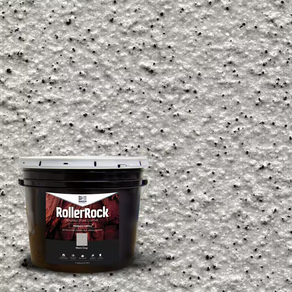 Rollerrock 3 Gal. Self-Priming Concrete Coating Warm Grey Interior Exterior