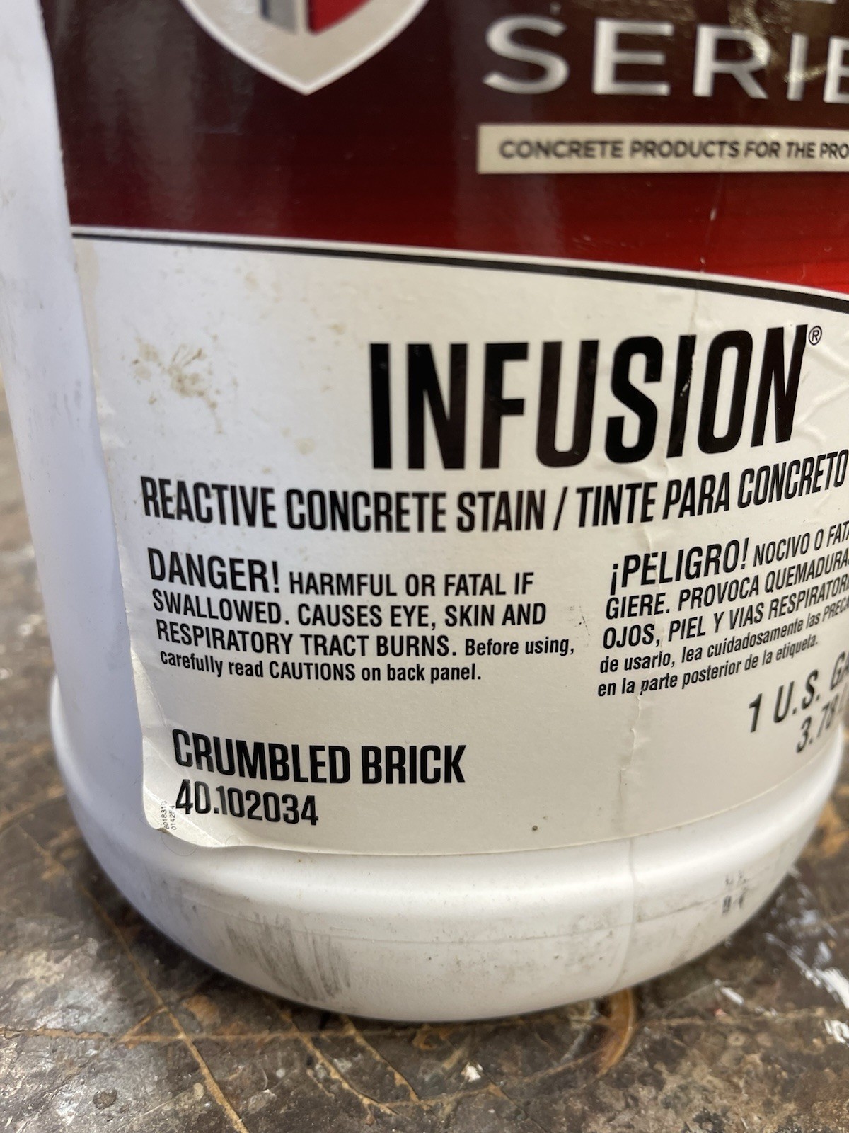 H&C Infusion Pro Series Reactive Acid Concrete Stain/ Crumbled Brick / Gallon