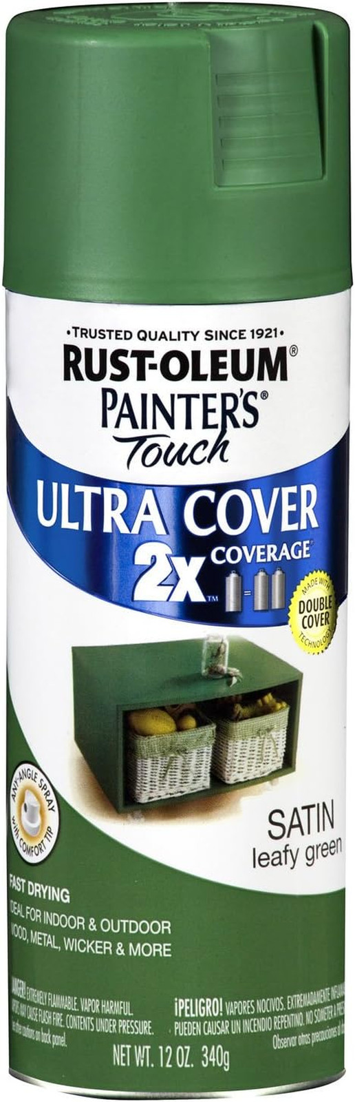 Painter’S Touch 2X 12 Oz Leafy Green Cover Spray Paint Satin [Set of 6]66