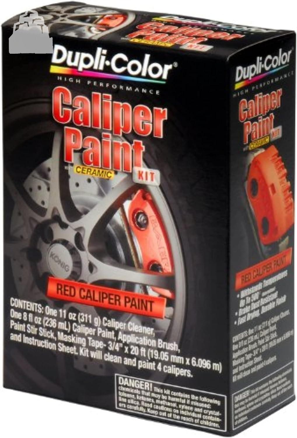 Brake Caliper Paint Kit Red 8oz Single High Temp