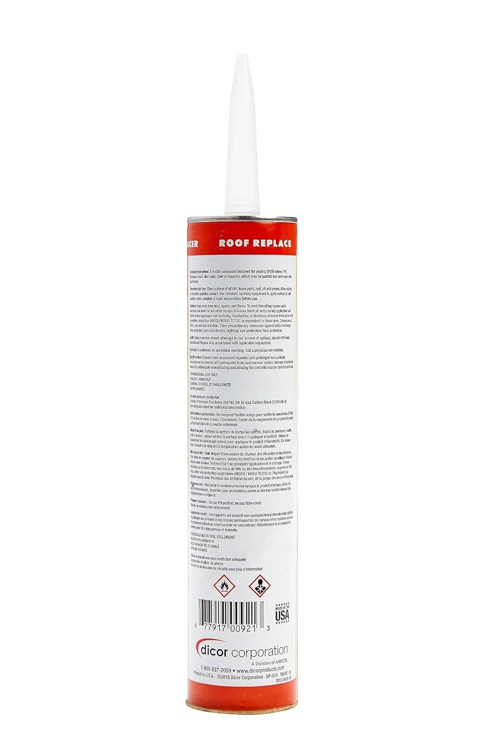 Dicor Self Leveling Lap Sealant Black 10.3 oz RV Roofing Compatible with EPDM…
