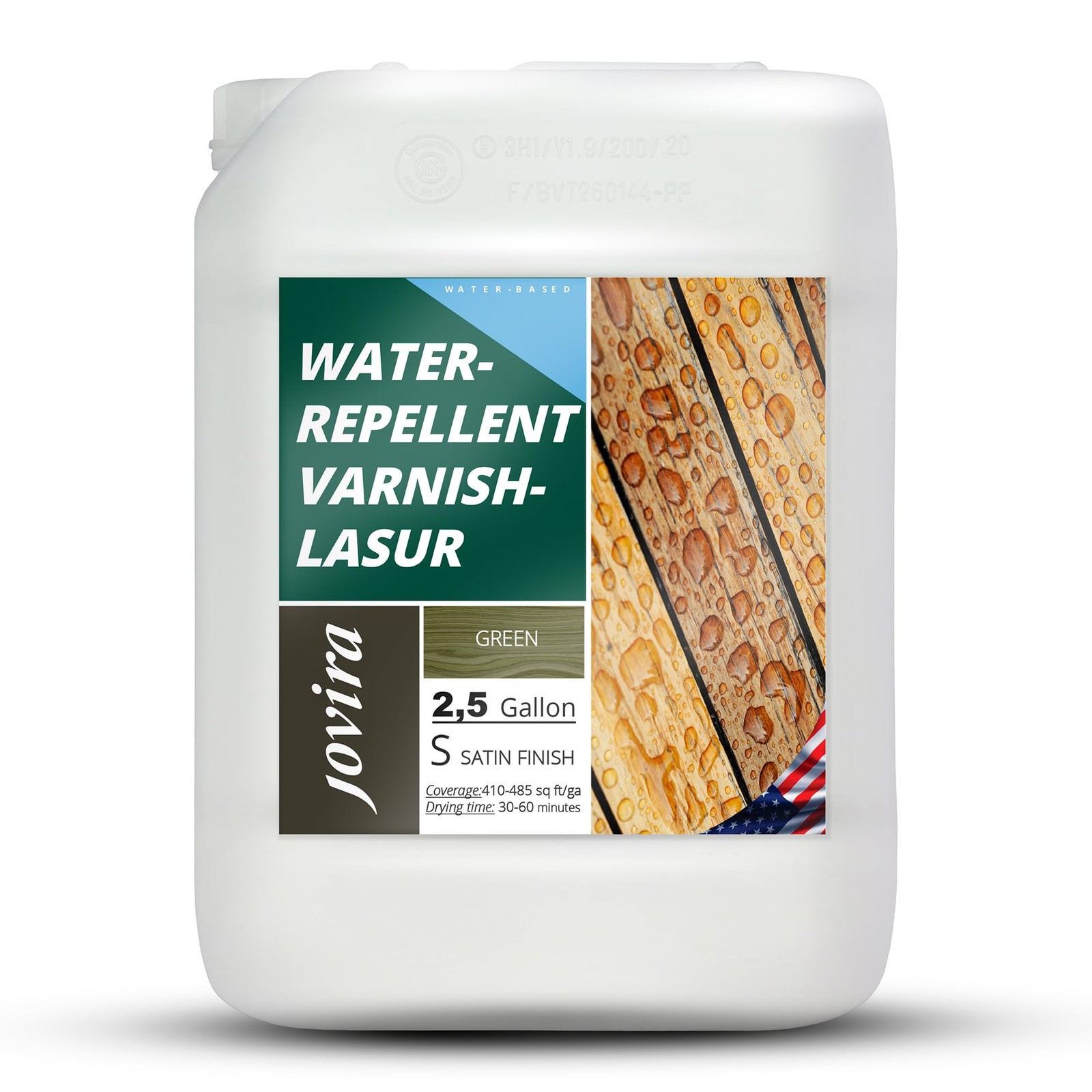 JOVIRA PINTURAS Varnish-LASUR Water-Based Satin Water Repellent 2.5G Green