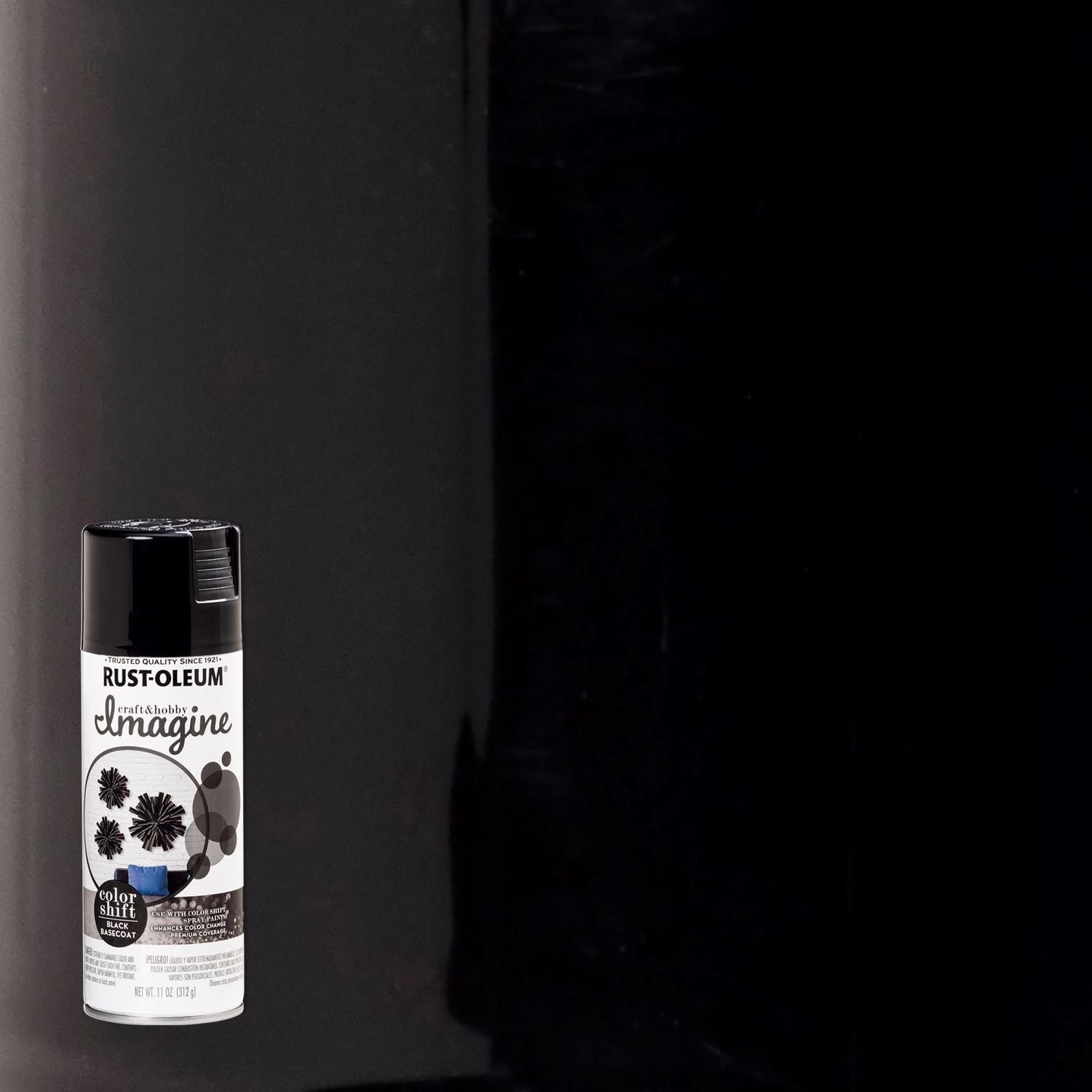 Rust-Oleum Imagine Craft & Hobby Gloss Black Basecoat Spray Paint 11 oz (4-Pack)