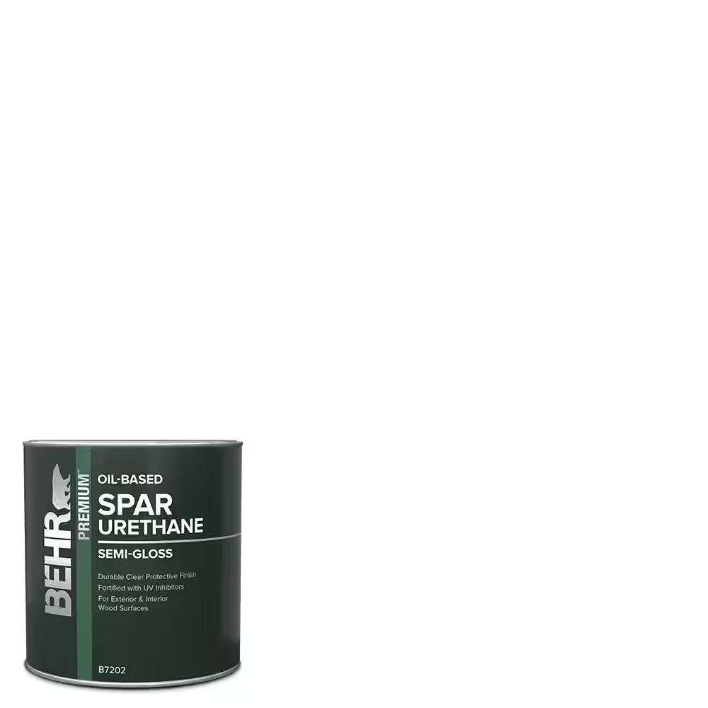 1 Qt. Semi-Gloss Clear Oil-Based Interior/Exterior Spar Urethane Wood Sealer