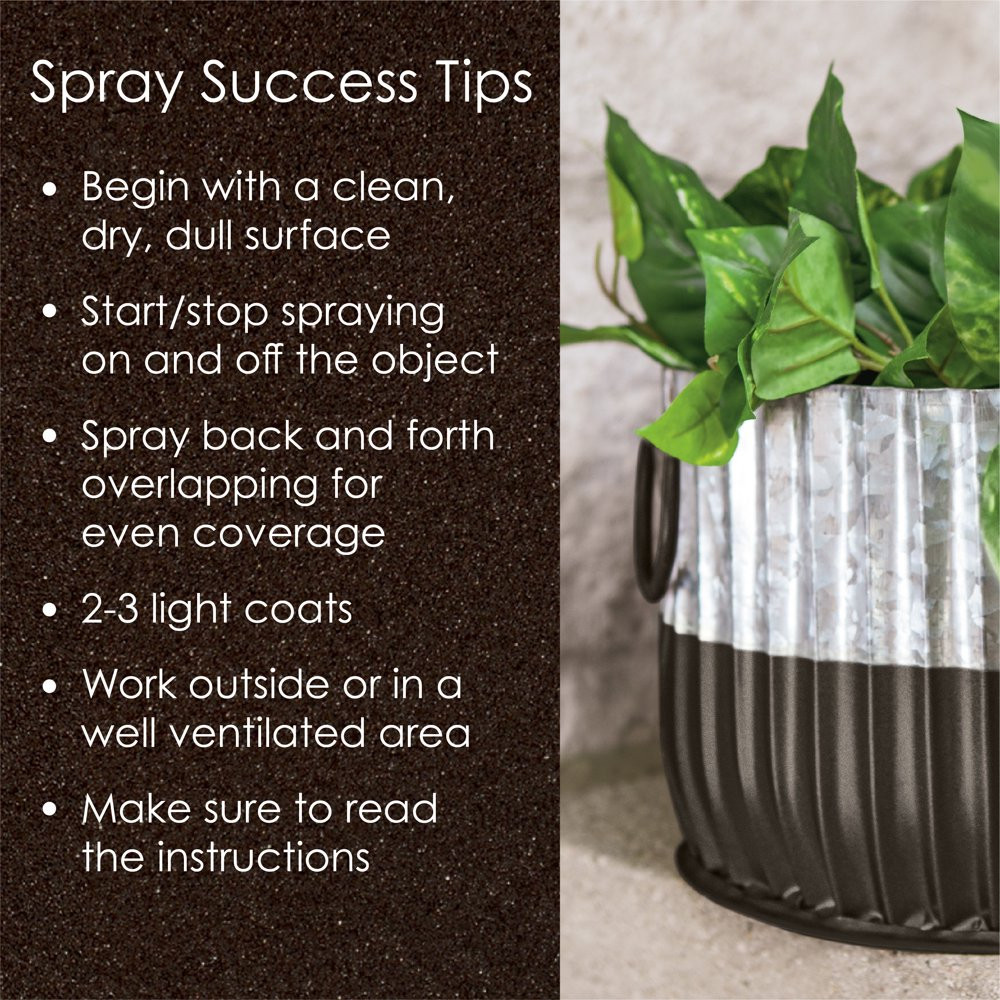 All Surfaces Rust Protection Metallic Oil Rubbed Bronze Spray Paint In/Outdoor