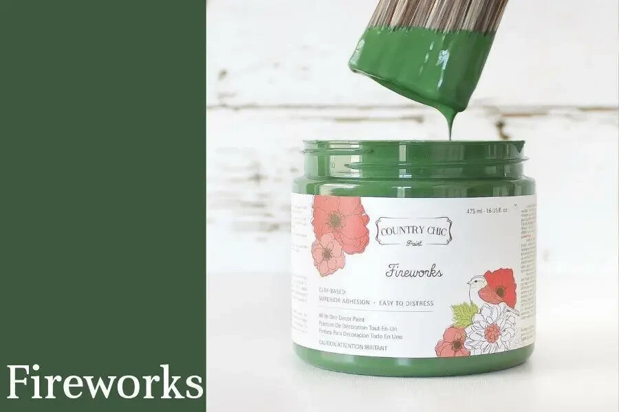 Country Chic Paint FIREWORKS Chalk Style All-in-One Paint for Furniture Decor