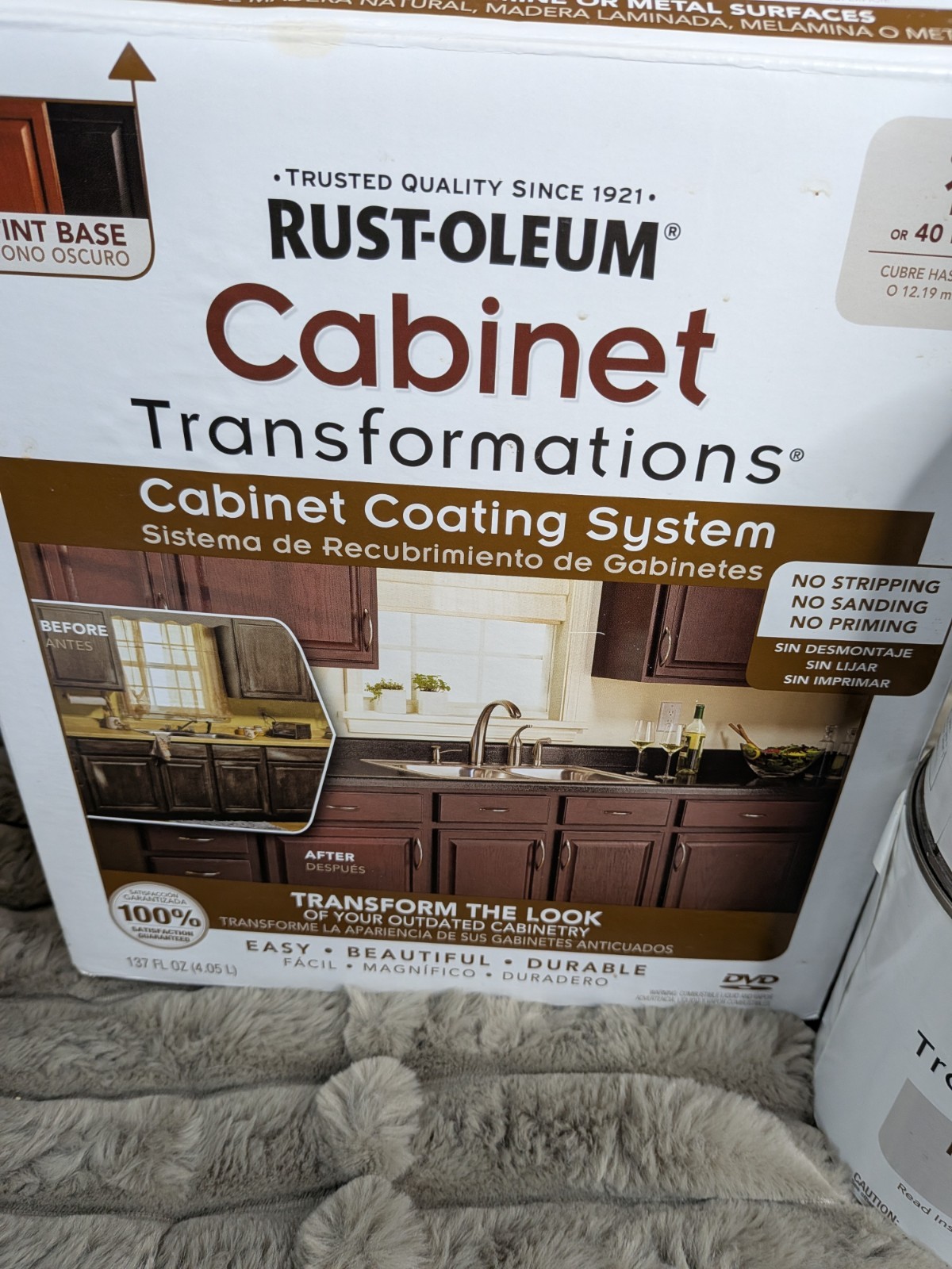Cabinet Stain Kit DARK Rustic Rust-Oleum Transformations Coating Kit 258240