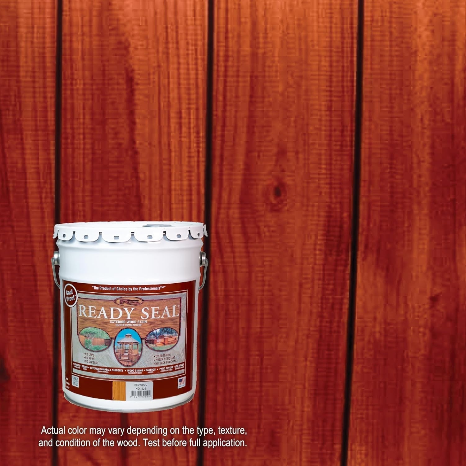Professional Grade Semi-Transparent Wood Stain – Redwood