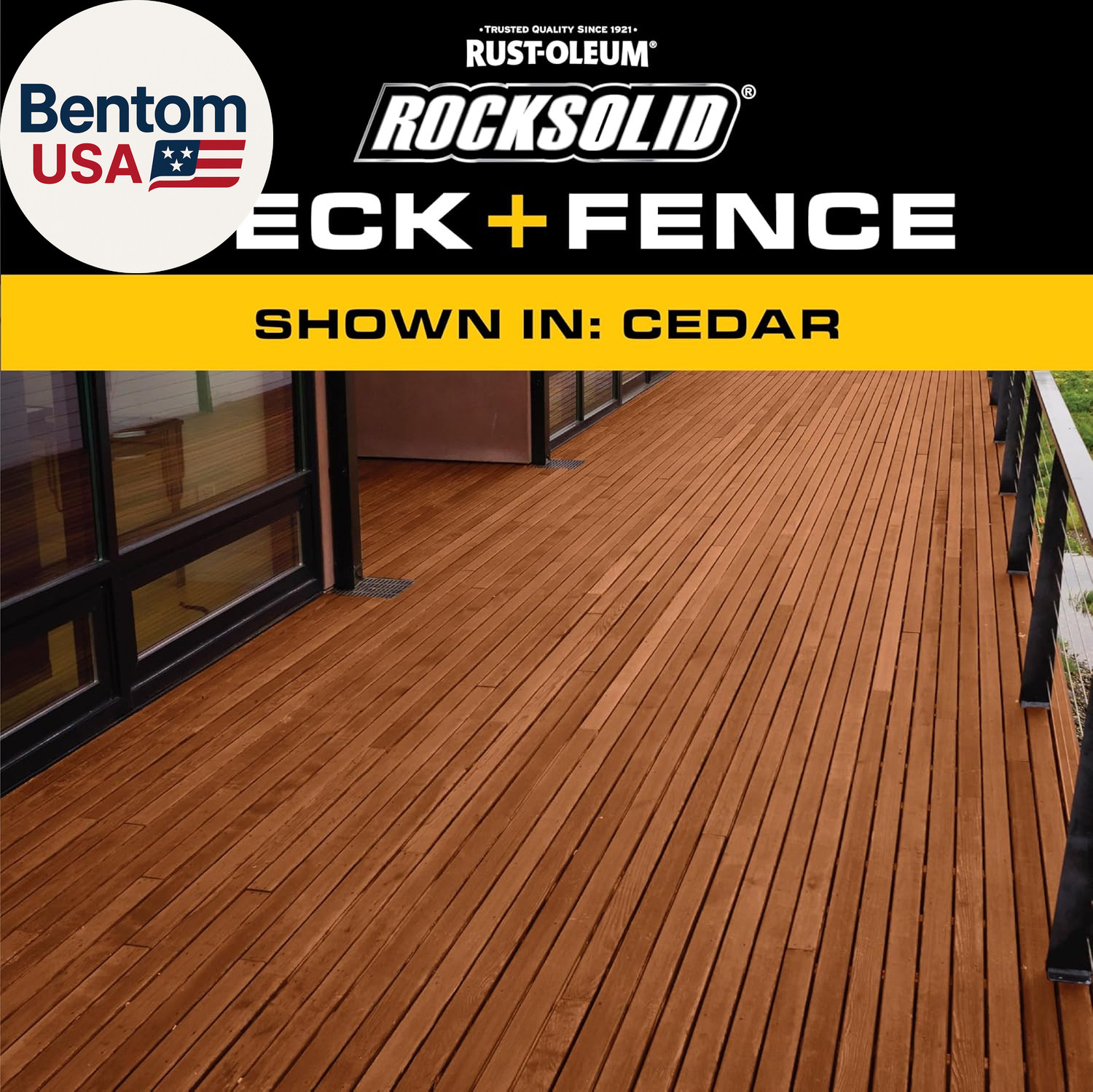 Rocksolid Deck+Fence Protective Stain & Sealer with Turbo Spray System | Oil‑Bas