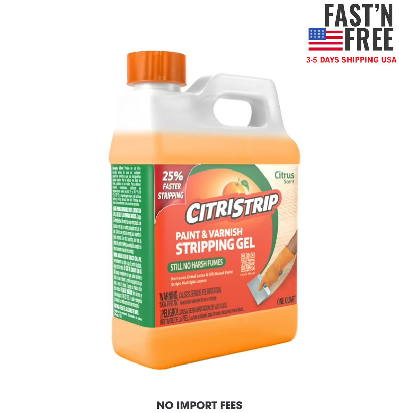(2 pack) CitriStrip Paint & Varnish Stripping Gel, Citrus Scent, 1 Quart