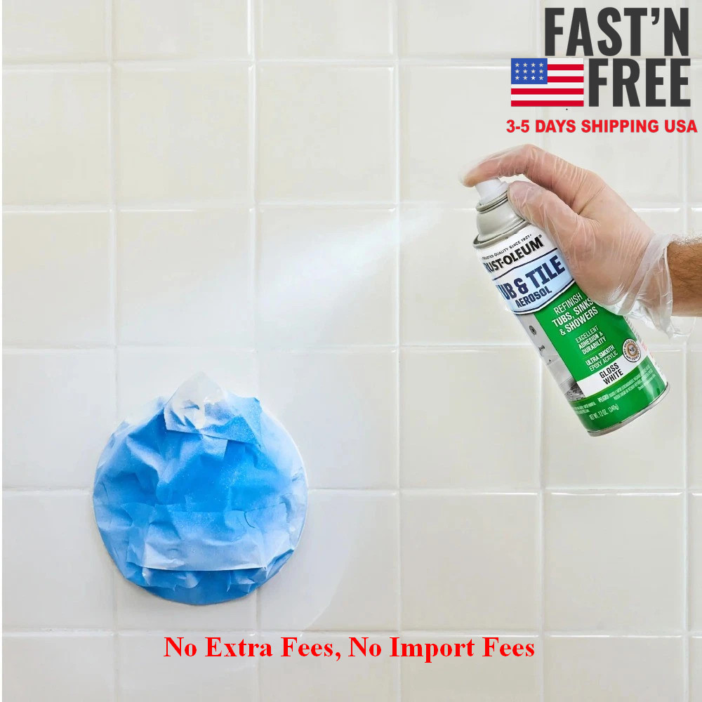 [HOT SALE] (2 pack) Rustoleum Tub and Tile White Aerosol, NEW USA SALE!!