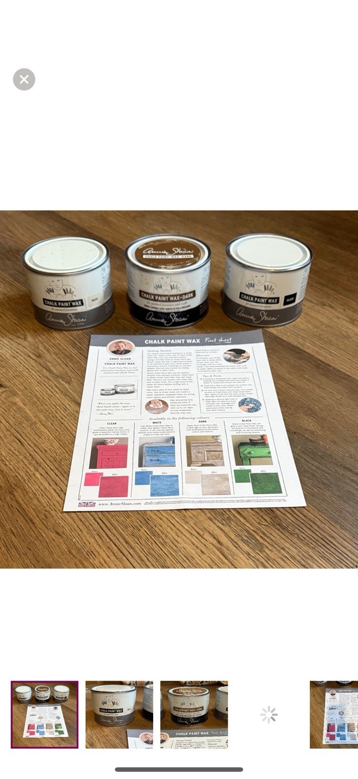 Annie Sloan Chalk Paint Wax Brand New (please Read Description) 3 total