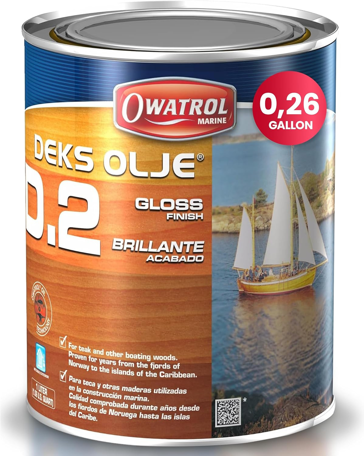 Deks Olje D2 Marine Varnish – High Gloss for Wood & Metal Surfaces