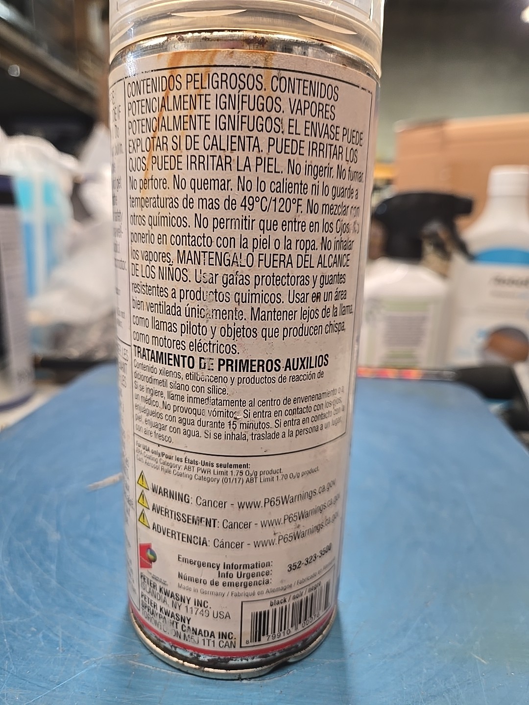 SprayMax 1K Texture Coating Black- 3680224- Aerosol Can 13.5oz