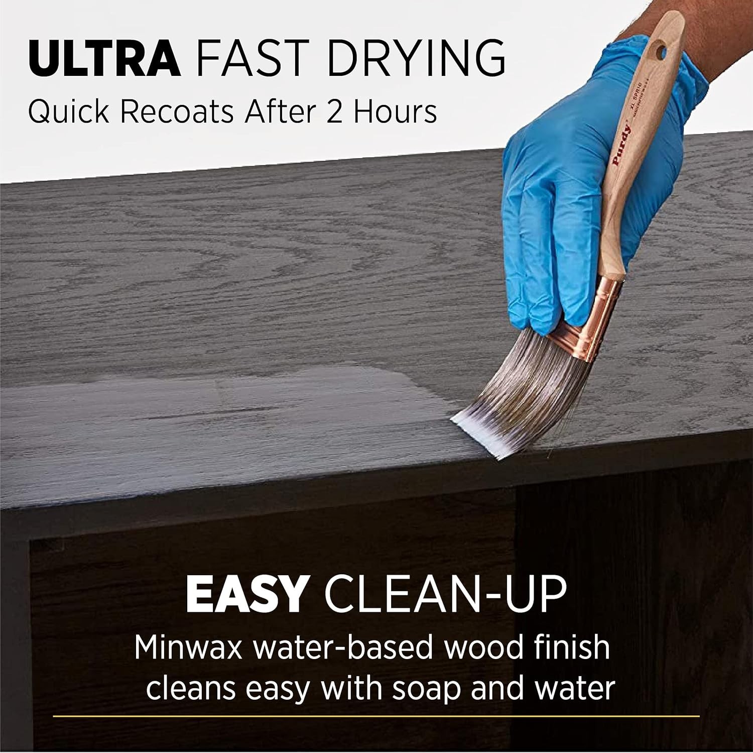 Water-Based 1 Gallon Polycrylic Finish – Crystal Clear Satin Protection for Wood