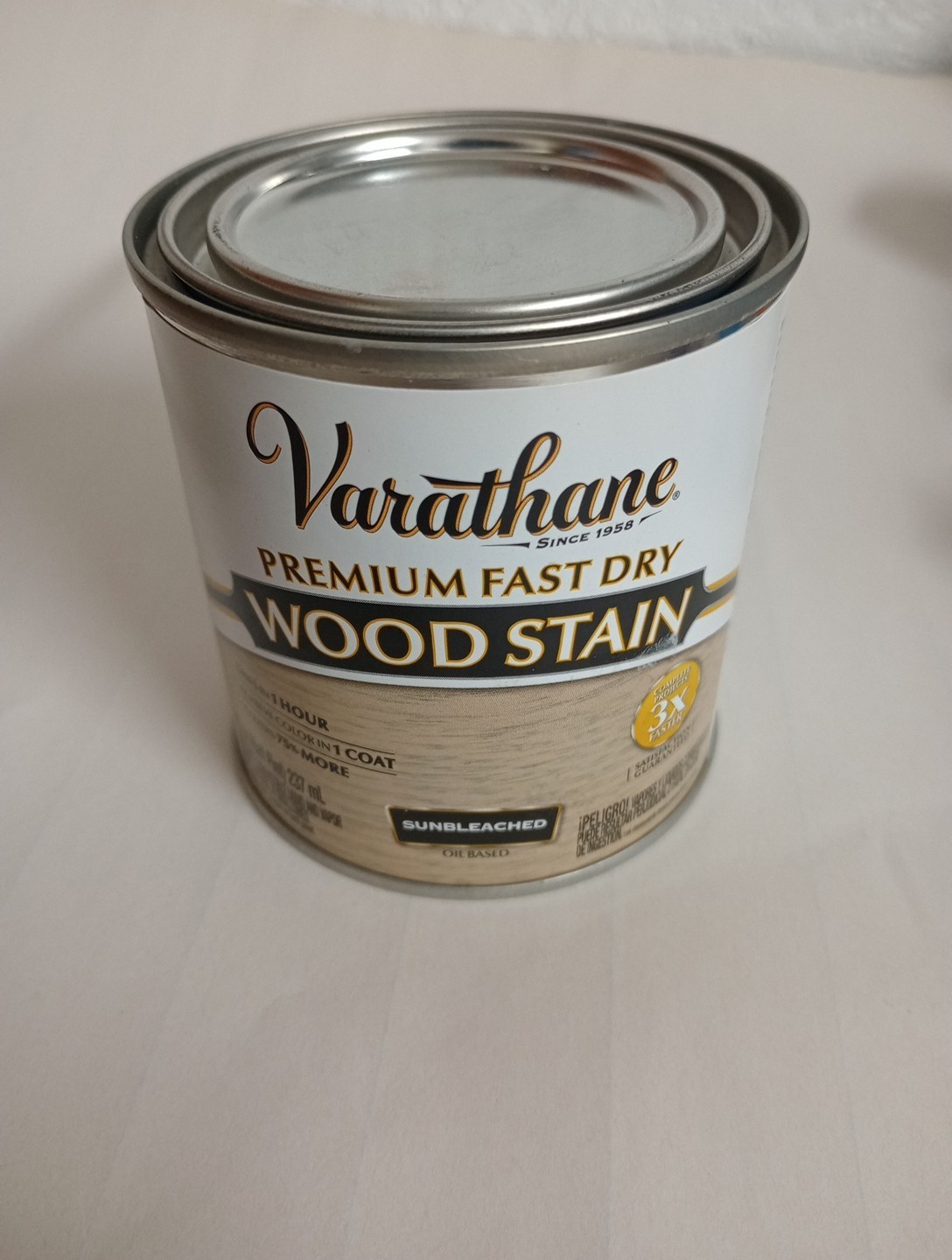262030 Premium Fast Dry Wood Stain, Half Pint, Sunbleached