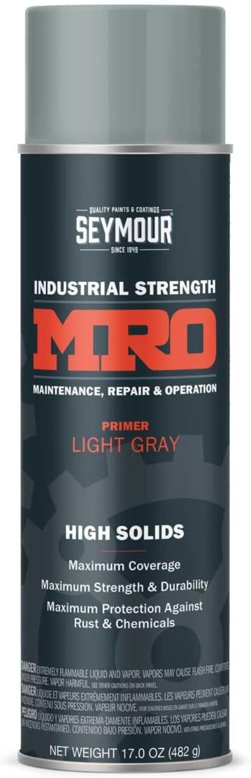 Durable 17 Ounce Light Gray High Solids Spray Paint – Rust & Weather Protection