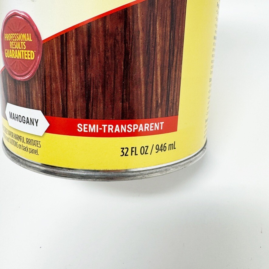 Minwax Gel Stain Multi Surface MAHOGANY Semi Transparent Quart NEW