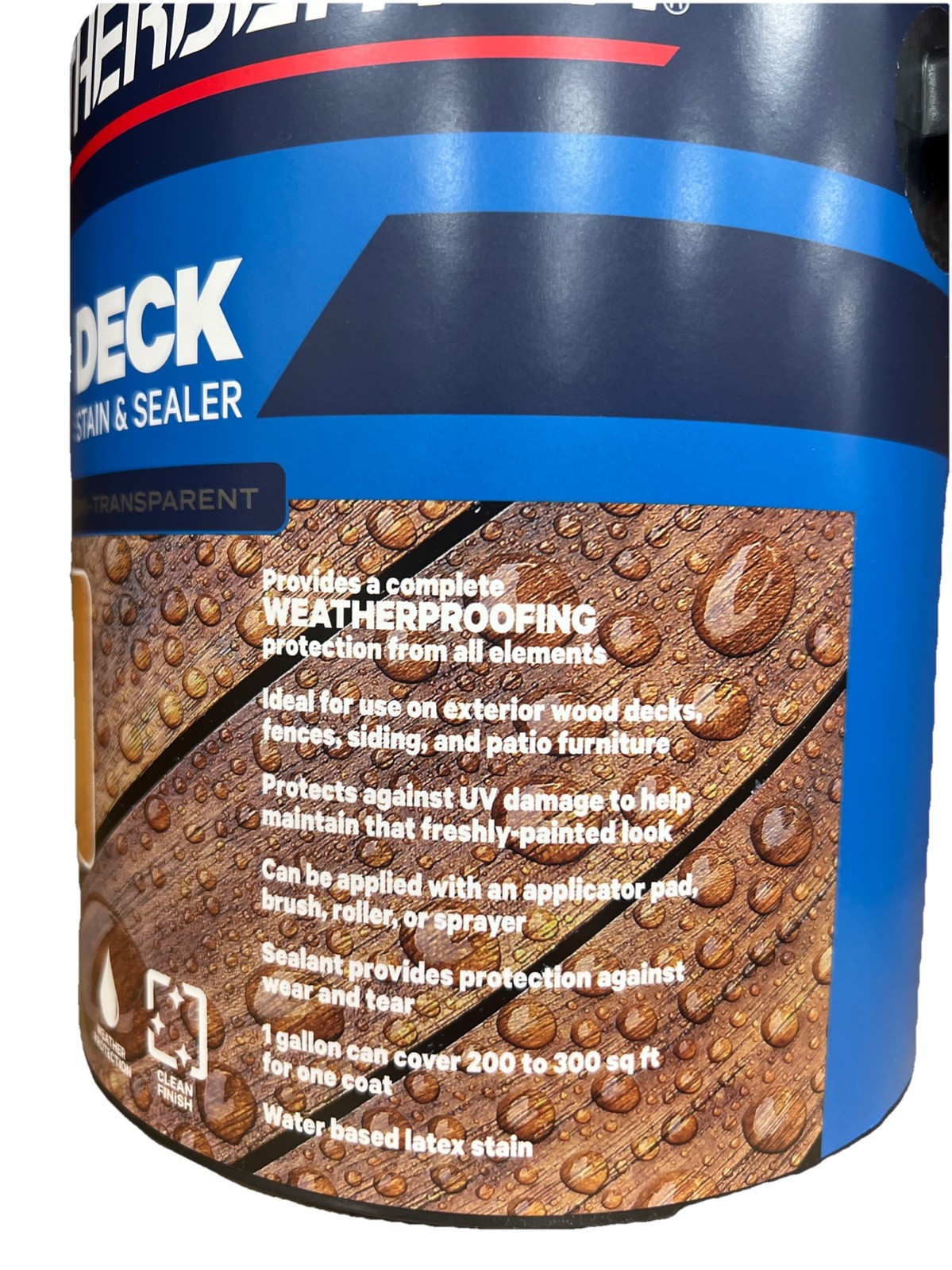 NEW WEATHERBEATER DECK STAIN & SEALER NEW CEDAR GALLON FREE SHIPPING OH
