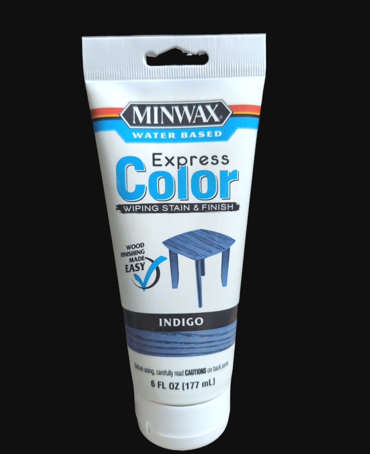 (1) Minwax Express Color Indigo Blue 6 oz Wiping Stain and Finish Water Based