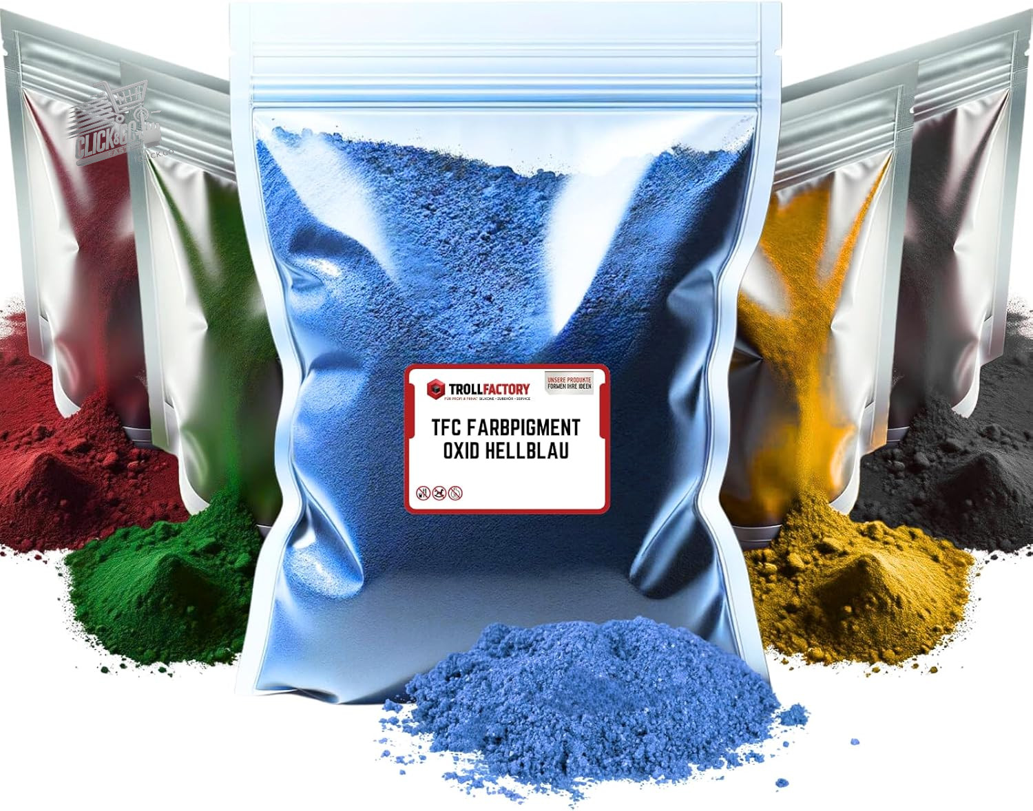 Blue Pigment Powder Oxide Dye Resin Cement Chalk Xyrarock TFC 1kg