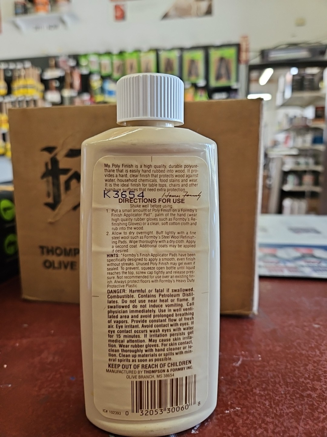 Formby’s Hand Rubbed Poly Finish High Gloss 8oz. Discontinued