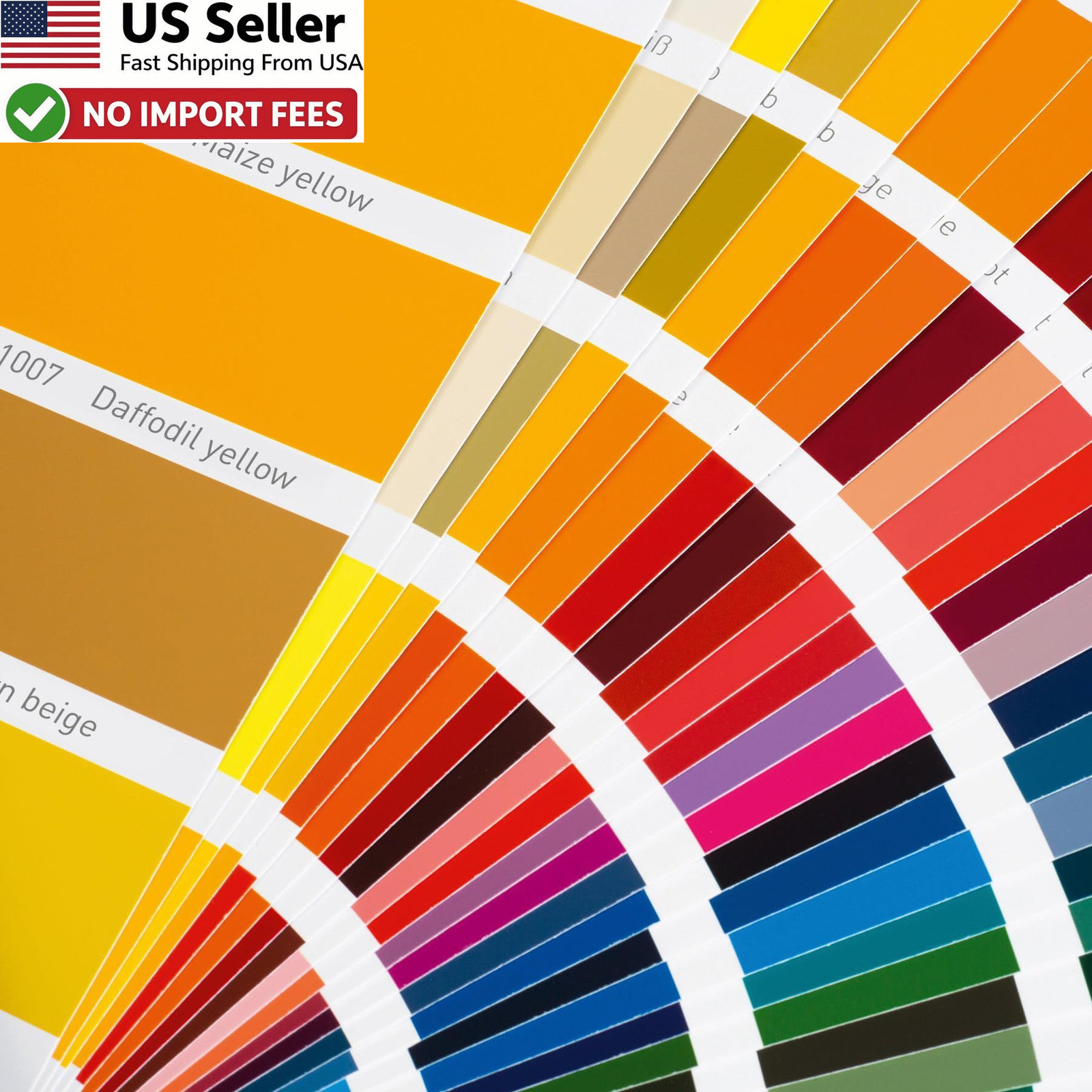 RAL K7 Color Chart 216 Colors Gloss Classic Fan Deck in 5 Languages German EN