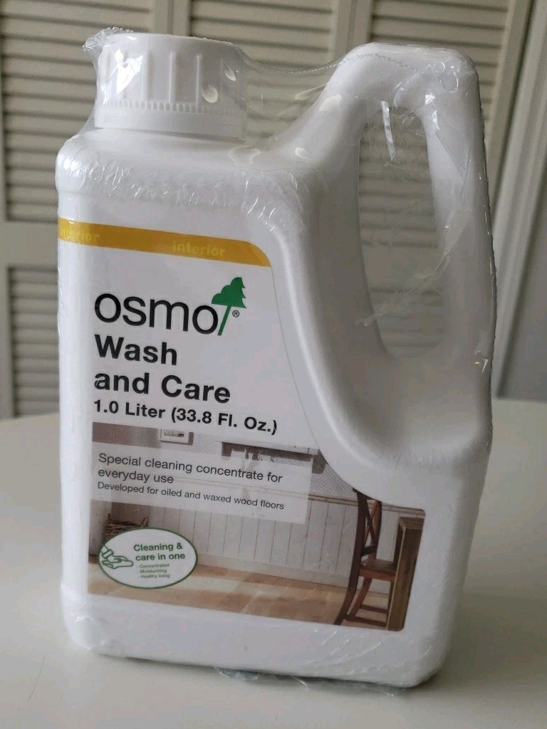 OSMO WASH AND CARE Wood Floor Cleaning Concentrate 1 Liter Sealed