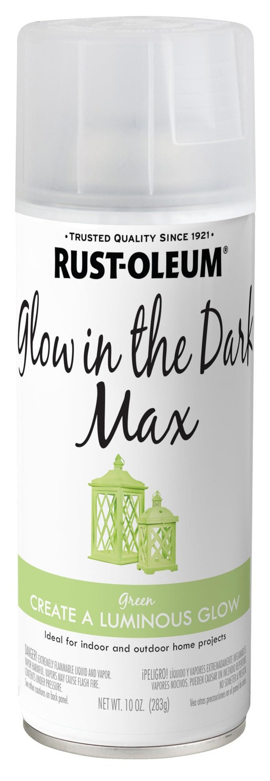 Rust-Oleum 278733 Glow in The Dark MAX Spray 10 Ounce, the Max