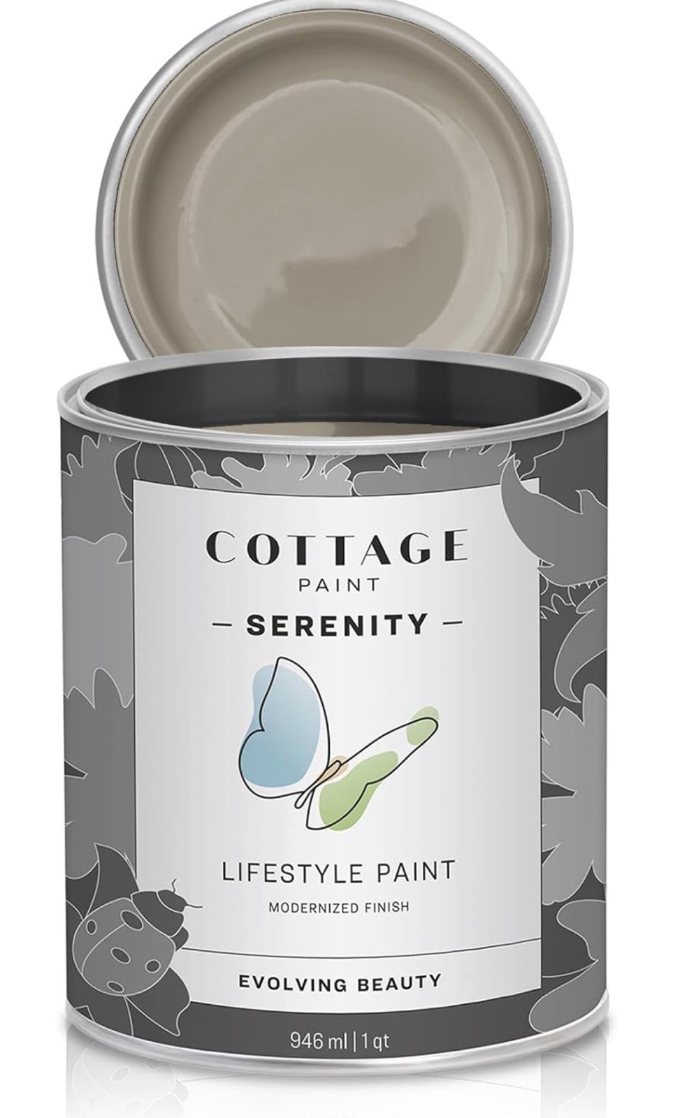 Cottage Paint, Mineral Chalk Furniture Paint, Built-in Topcoat 32oz – Horned Owl