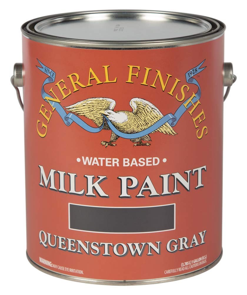 Water Based Milk Paint, 1 Gallon, Queenstown Gray