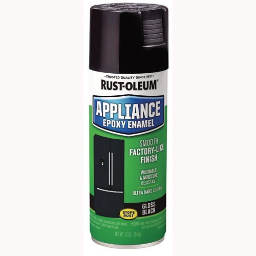Rust-Oleum Specialty Appliance Epoxy Spray Paint, Gloss Black, 12 oz Can, 2/Pack