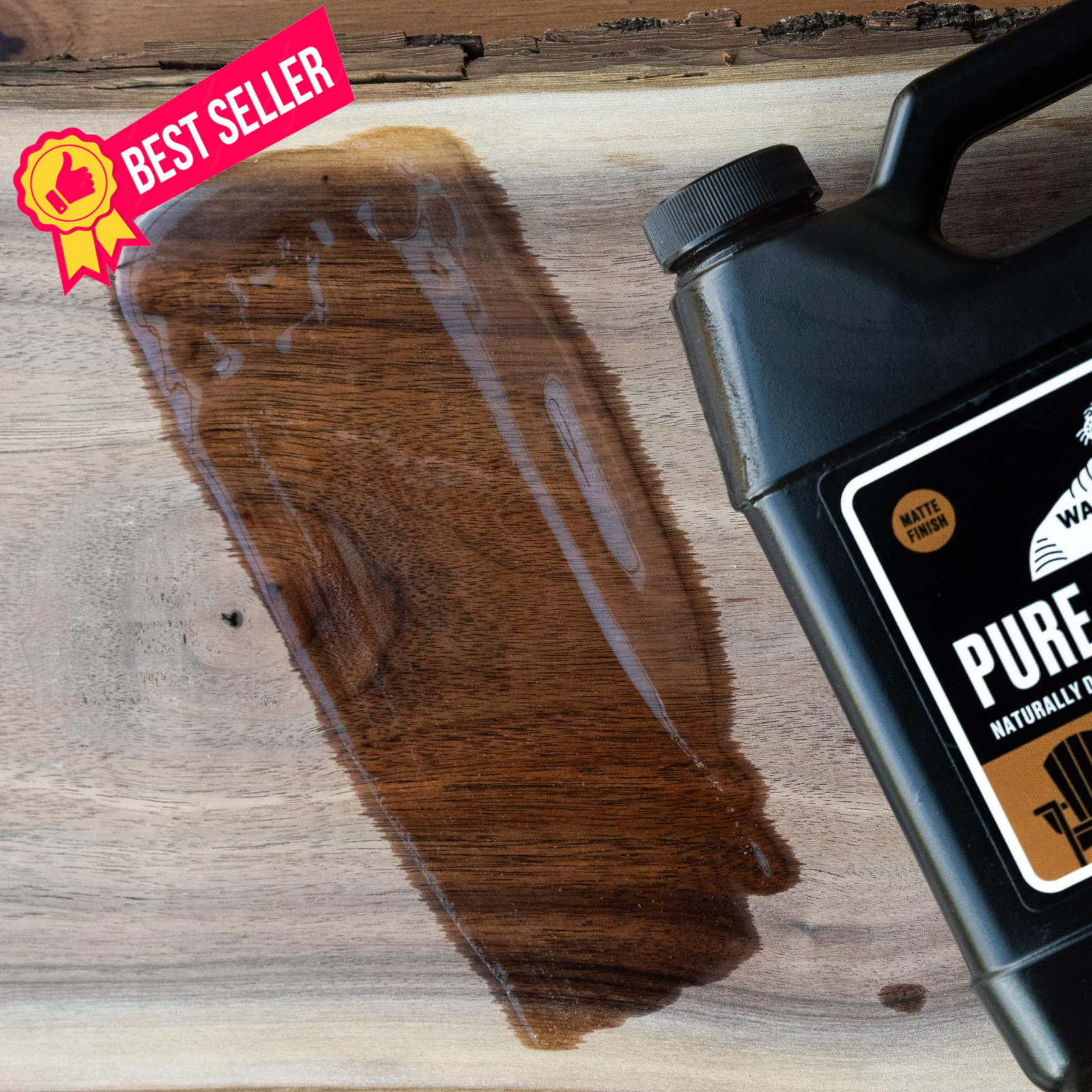 Walrus Oil – 100% Pure Tung Oil, Wood Finish for Any 128 oz, Black