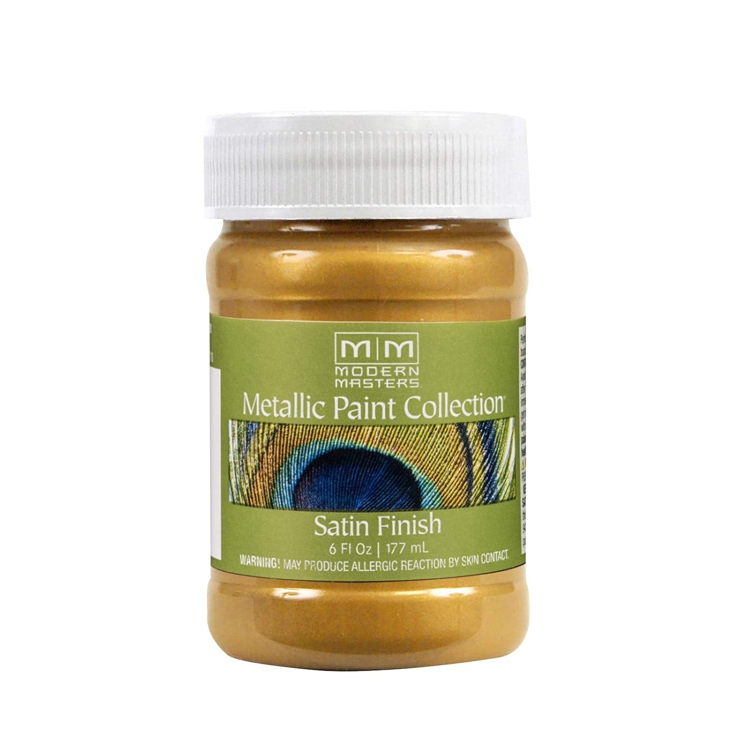 Modern Masters Iridescent Gold Metallic Paint 6 oz Satin Water-Based Wall