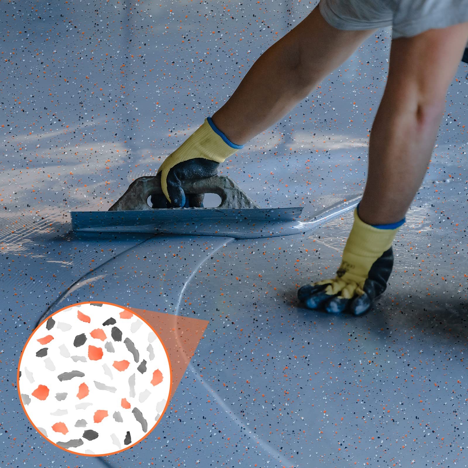 Timtin 700 G/ 1.54 Lb Blend Decorative Color Chips Concrete Floor Coatings Paint