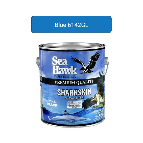 Sea Hawk Sharkskin Antifouling Ablative Bottom Paint Blue Gallon 6142GL