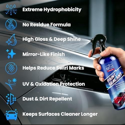 Paint Sealant Spray Quick Effect Coating Agent for High Gloss Shine & Protect…