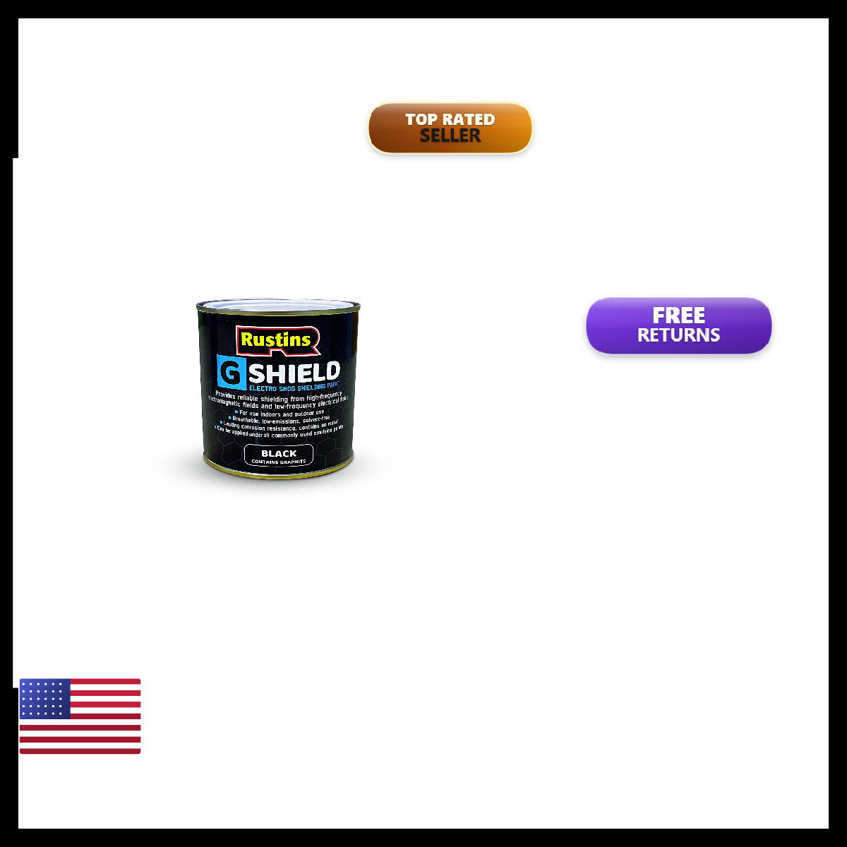 Rustins G Shield Electro Smog Shielding Paint 125Ml Rgshp125