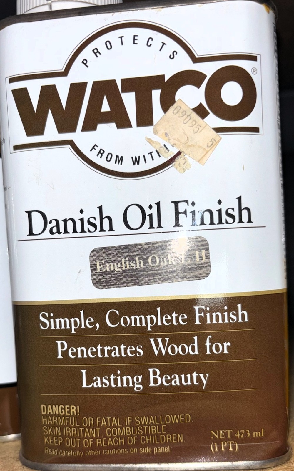 WATCO DANISH OIL FINISH ENGLISH OAK L II PINT