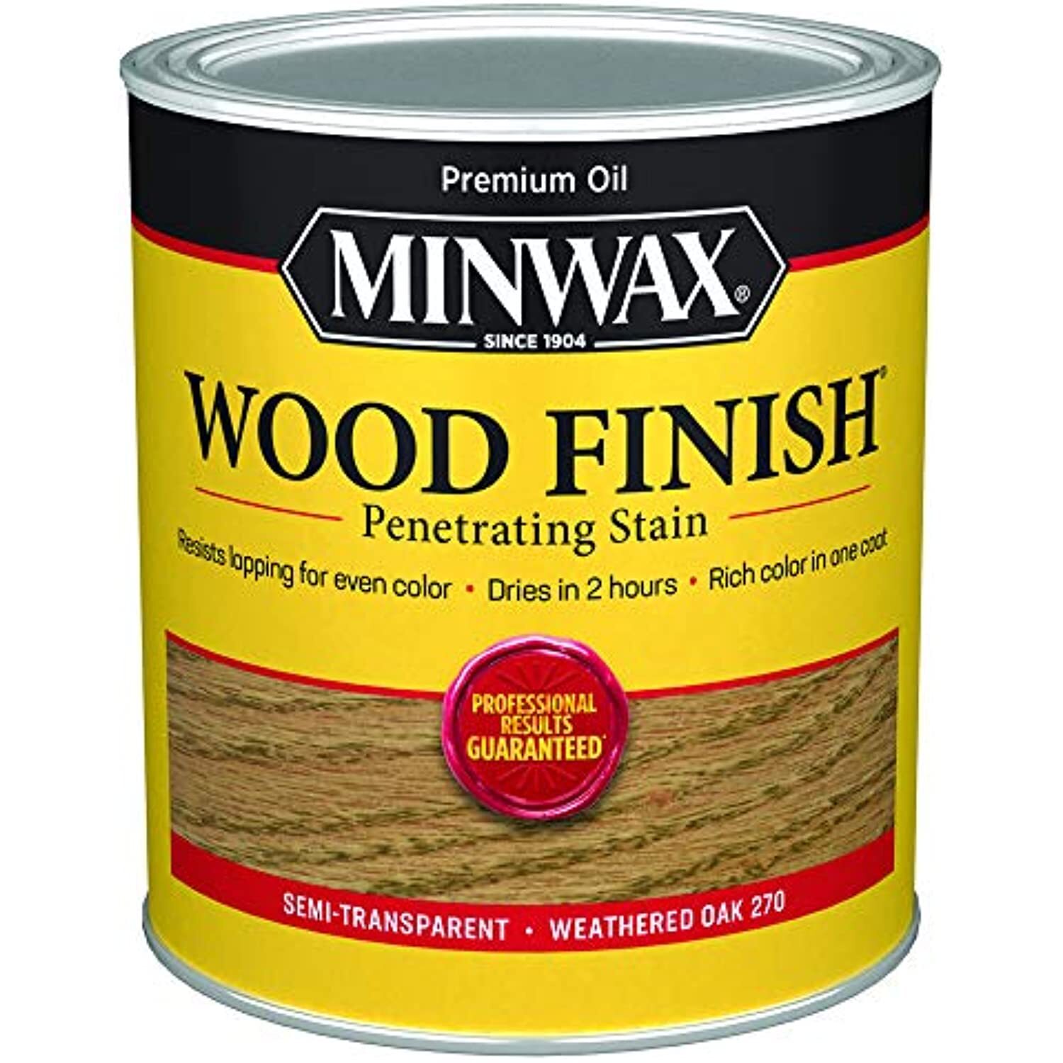 1 qt Minwax 70047 Weathered Oak Wood Finish Oil-Based Wood Stain