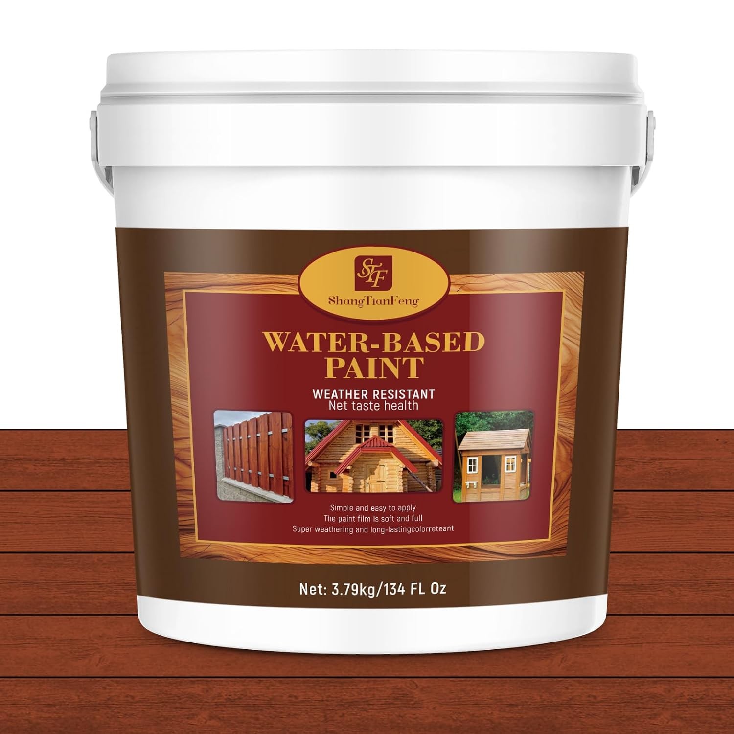 Seal Stain & Sealer & Preservative for Wood Flexible Crack-Resistant Finish