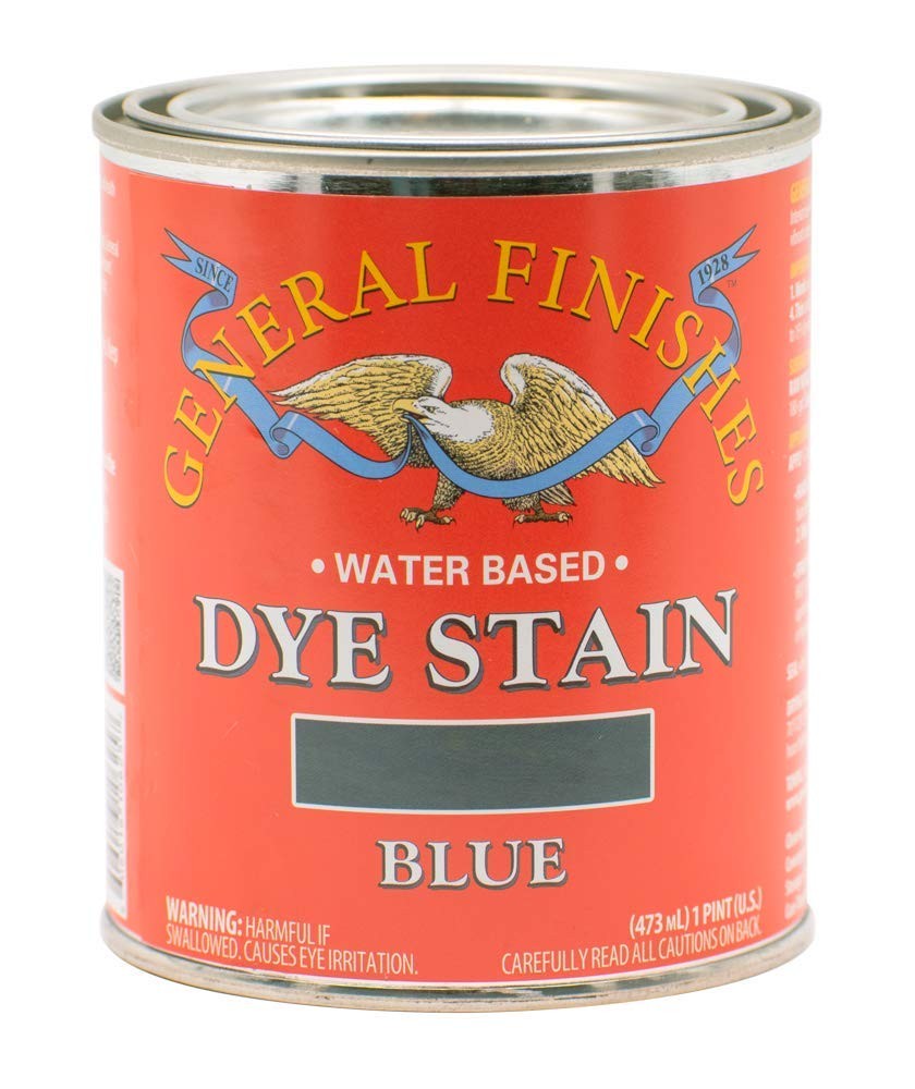General Finishes 1 Pint Blue Ultra Penetrating Water Based Wood Stain