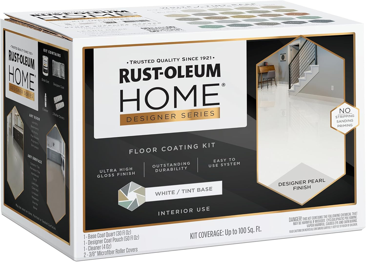 High Gloss White Floor Coating Kit – Transform Your Space Today!